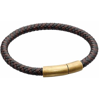 Bracelet cuir en acier inoxydable