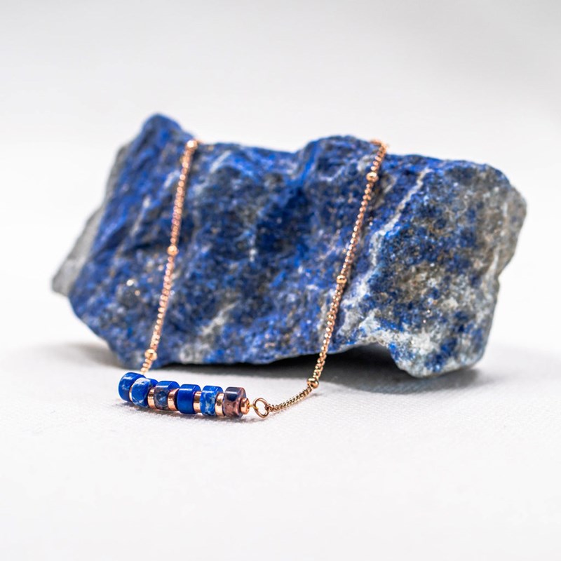 Bracelet Piana en pierres Lapis-lazuli - vue 3
