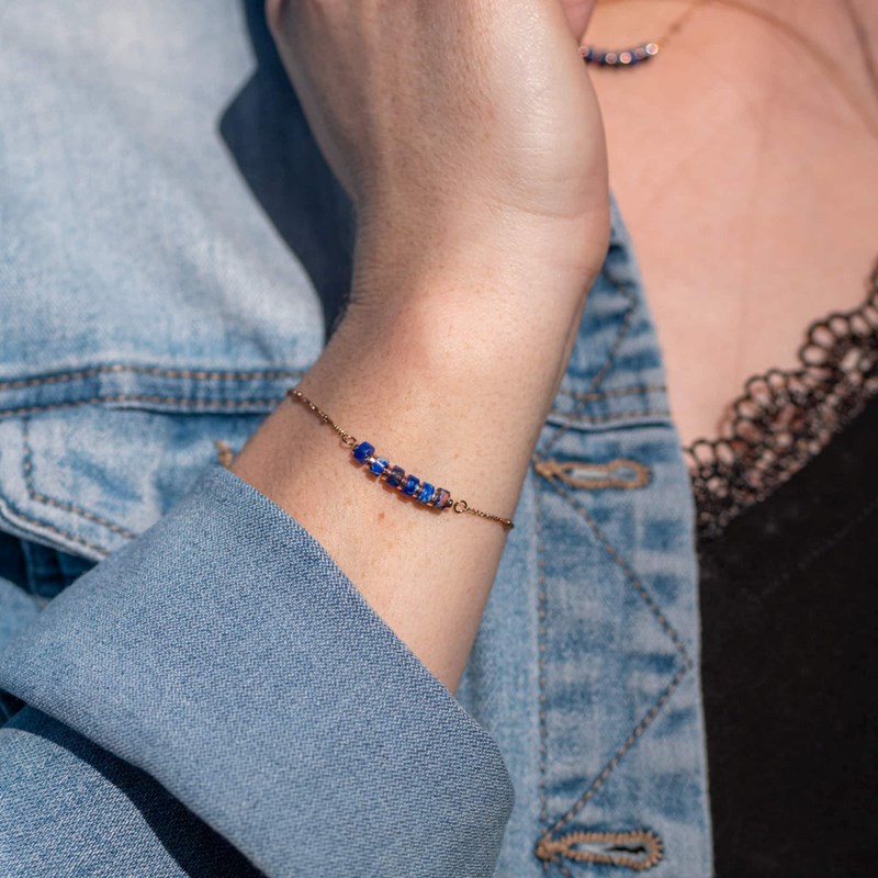 Bracelet Piana en pierres Lapis-lazuli - vue 4
