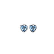 Boucles d'oreilles Coeur - Oxyde bleu
