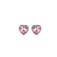 Boucles d'oreilles Coeur - Oxyde Rose