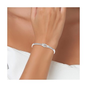 SC Crystal stainless steel Eiffel Tower bracelet