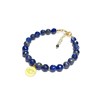 Bracelet Lapis-Lazuli Chakra Ajna Argent 925 Doré - vue V1