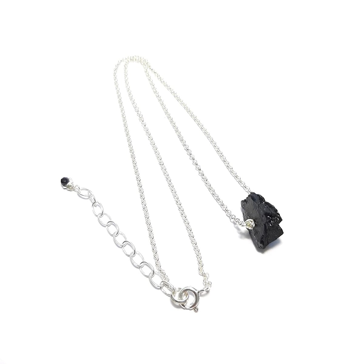 Collier Tourmaline Noire Argent 925