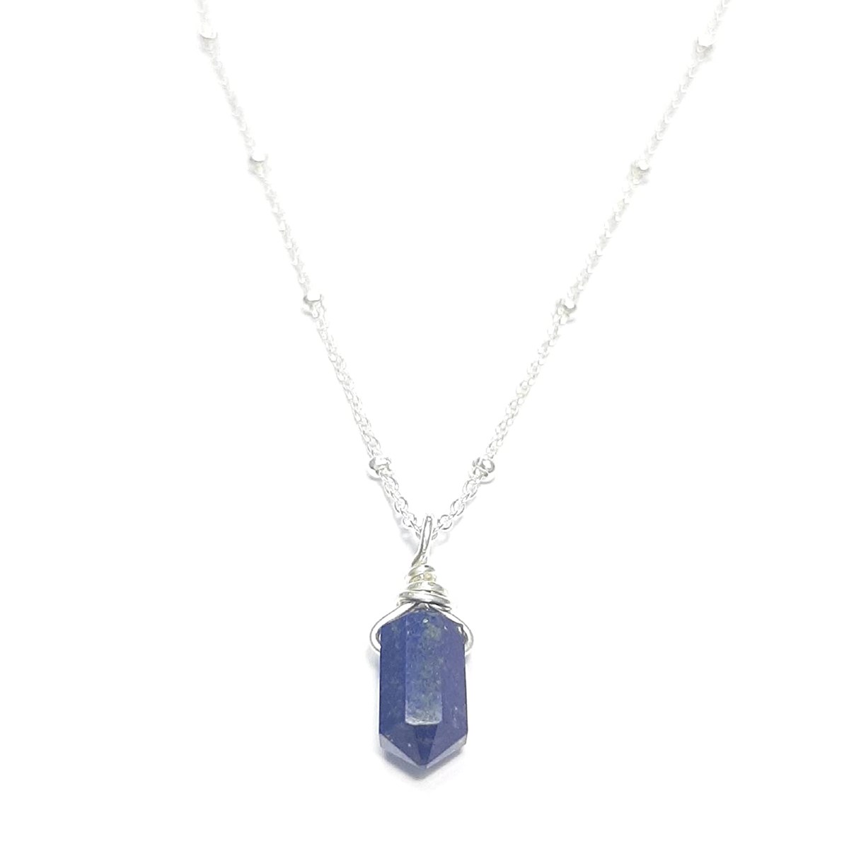 Collier Pendule Lapis Lazuli Argent 925 - vue 2