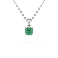 Collier Pendentif ADEN Emeraude Chaine Argent 925 incluse 0.23grs