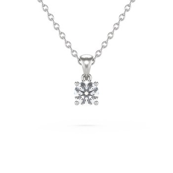Collier Pendentif Diamant en Argent 925 - Cadeau Saint Valentin Scintillant | Aden