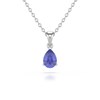 Collier Tanzanite Poire en Argent 925 - Collection Selanya - vue V1
