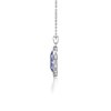 Collier Pendentif Or Blanc 585 Tanzanite et Diamants - Bijou Précieux | Aden - vue V4