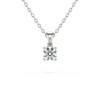Collier Pendentif ADEN Or 585 Blanc Diamant Chaine Or 585 incluse 0.23grs - vue V1