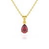 Collier Pendentif ADEN Or 585 Jaune Rubis Chaine Or 585 incluse 0.49grs - vue V1