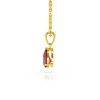 Collier Pendentif ADEN Or 585 Jaune Rubis Chaine Or 585 incluse 0.49grs - vue V4