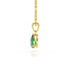 Collier Pendentif ADEN Or 585 Jaune Emeraude Chaine Or 585 incluse 0.49grs - vue V4