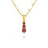 Collier Pendentif ADEN Or 585 Jaune Rubis Chaine Or 585 incluse 0.45grs - vue V1