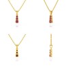 Collier Pendentif ADEN Or 585 Jaune Rubis Chaine Or 585 incluse 0.45grs - vue V2