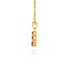 Collier Pendentif ADEN Or 585 Jaune Rubis Chaine Or 585 incluse 0.45grs - vue V4