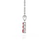 Collier Pendentif ADEN Or 585 Blanc Rubis Chaine Or 585 incluse 0.45grs - vue V4
