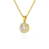 Collier Pendentif ADEN Or 585 Jaune Diamants Chaine Or 585 incluse 0.56grs - vue V3