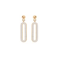 Boucles d'oreilles - Maillon Rectangulaire