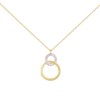 Collier Or Jaune et Diamants - Motif Anneaux - Femme - vue V1