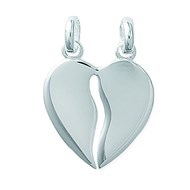 Pendentif Enfant - Argent 925 - coeur seccant