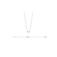 Collier Femme - Argent 925 - Oxyde de zirconium - Longueur : 45 cm