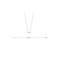 Collier Femme - Argent 925 - Oxyde de zirconium - Longueur : 45 cm