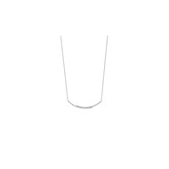 Collier Femme - Argent 925 - Oxyde de zirconium - Longueur : 45 cm