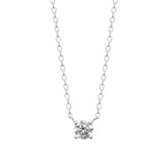 Collier Femme - Argent 925 - Oxyde de zirconium - Longueur : 45 cm