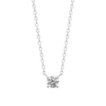 Collier Femme - Argent 925 - Oxyde de zirconium - Longueur : 45 cm