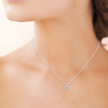 Collier Femme - Argent 925 - Oxyde de zirconium - Longueur : 45 cm