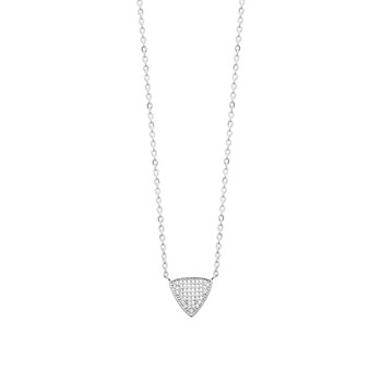 Collier Femme - Argent 925 - Oxyde de zirconium - Longueur : 45 cm