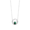 Collier Femme - Argent 925 - Malachite - Longueur : 45 cm - vue V1