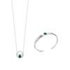 Collier Femme - Argent 925 - Malachite - Longueur : 45 cm - vue V2