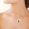 Collier Femme - Argent 925 - Malachite - Longueur : 45 cm - vue V3