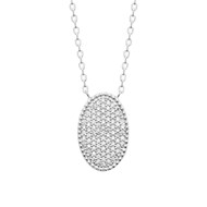 Collier Femme - Argent 925 - Oxyde de zirconium - Longueur : 45 cm