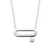 Collier Femme - Argent 925 - Oxyde de zirconium - Longueur : 45 cm - vue V1