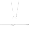 Collier Femme - Argent 925 - Oxyde de zirconium - Longueur : 45 cm - vue V2