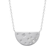 Collier Femme - Argent 925 - Oxyde de zirconium - Longueur : 45 cm