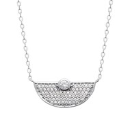 Collier Femme - Argent 925 - Oxyde de zirconium - Longueur : 45 cm
