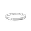 Gourmette Homme - Argent 925 - Cheval alternée 1+1 - Largeur : 7 mm - Longueur : 19 cm - vue V1