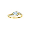 Bague Femme - topaze - Or 9 Carats - vue V1