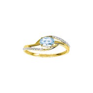 Bague Femme - topaze - Or 9 Carats