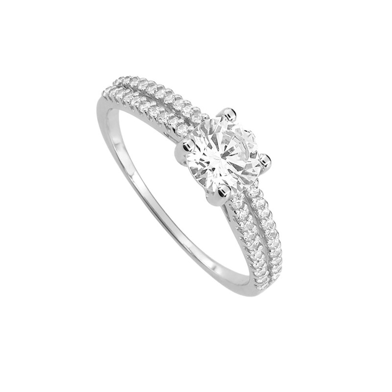 Bague Femme - Oxyde de zirconium - Or 9 Carats - vue 2