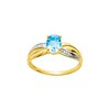 Bague Femme - topaze - Or 9 Carats - vue V1