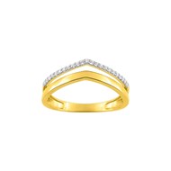 Bague Femme - Oxyde de zirconium - Or 9 Carats