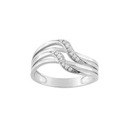 Bague Femme - Oxyde de zirconium - Or 9 Carats