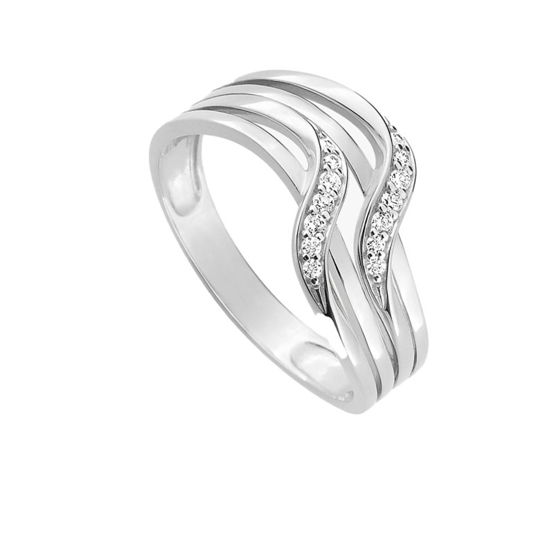 Bague Femme - Oxyde de zirconium - Or 9 Carats - vue 2