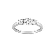 Bague Femme - Oxyde de zirconium - Or 9 Carats