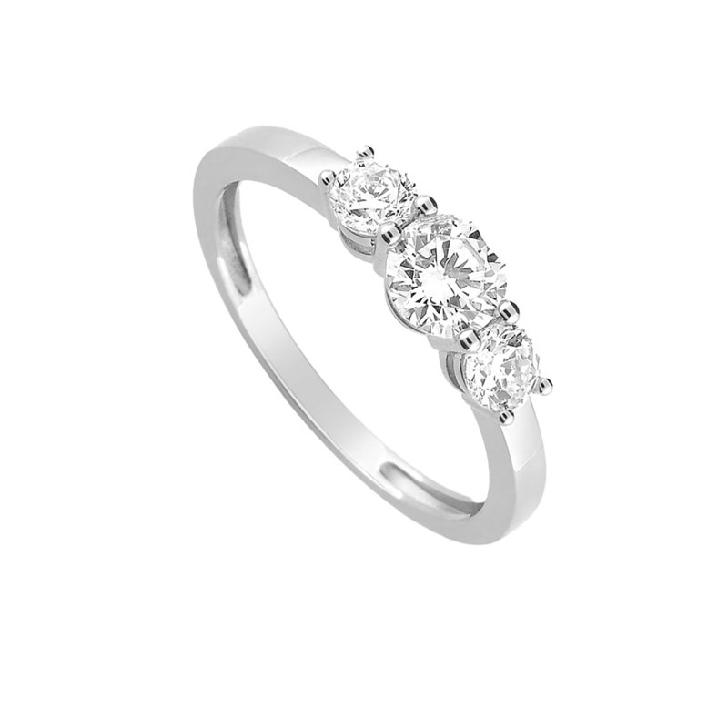 Bague Femme - Oxyde de zirconium - Or 9 Carats - vue 2